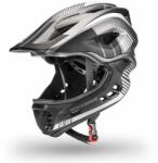  Rockbros TT-32SBTG-M gyermek kerékpáros sisak levehető állvédővel, M méret - szürke - pepita