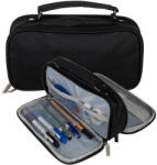  Double extendable pencil case - black Maaleo 24516