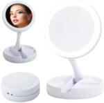  Kozmetikai Kerek Tükör LED Világítással - Fehér