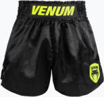 Venum Pantaloni scurți de antrenament pentru bărbați Venum Classic Evo Muay Thai black/neon yellow