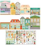 Petit Collage Autocolante reutilizabile cu scena My Little Town (DDPTC182)