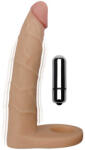 Lovetoy Strap On Inel cu Vibratii The Ultra Soft Double Natural 18 cm Inel pentru penis