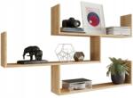  THETA Sonoma Tölgy Fali Polc, 3 Szintes
