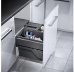 Hailo 3610-851 beépíthető kihúzható szemetes, 60-as szekrénybe, 54 literes 3 szelektív (3610)