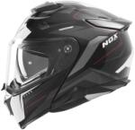 NOX N967 Conquer felnyitható motoros bukósisak matt fekete-fehér-piros