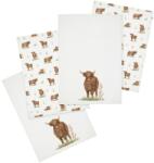 Catherine Lansfield Pamut konyharuha szett 4 db-os 50x70 cm Angus Highland Cow - Catherine Lansfield