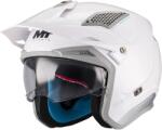 MT Helmets Cască de motocicletă trial deschisă MT District SV S Soul A2 alb-gri (MT1345C96A21)