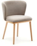 Kave Home Világosbarna kárpitozott étkezőfotel Ciselia - Kave Home