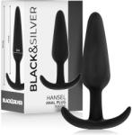 Black & Silver - Hansel szilikon anális plug kis fogantyúval