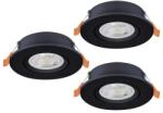 EGLO Barranco fekete LED mennyezetbe építhető lámpa szett (EG-902265) LED 3 izzós IP20 (902265)