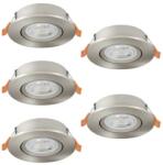 EGLO Barranco matt nikkel LED mennyezetbe építhető lámpa szett (EG-902269) LED 5 izzós IP20 (902269)