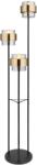 GLOBO Milley fekete-arany állólámpa (GLO-15560S) E27 3 izzós IP20