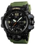 Skmei Ceas de mana barbati Skmei, Army, Militar, Dual Time, Shock Resistant, Digital, Sport, Cronograf Ceas