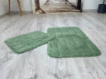 Keleti Textil Kft Lazien 3016-2 Green, Zöld 2 Részes Fürdőszoba Szőnyeg 50x80 + 50x40cm