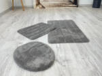 Keleti Textil Kft Lazien 3016-3 Grey 3 Részes Fürdőszoba Szőnyeg 50x80 + 50x40cm