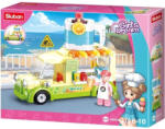 Sluban Girl’s Dream - Smoothie árus autó építőjáték készlet (M38-B0993C)