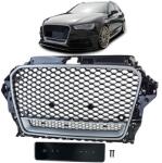  AUDI A3 8V 2012-2016 ezüst - lakkozott fekete RS stílusú Quattro optikás hűtőrács