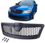 Skoda Octavia II 1Z Facelift 2009-2013 matt fekete RS stílusú hűtőrács