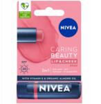 Nivea Caring Beauty ajakrúzs, arcra, Rose, SPF 30, 4, 8g (9005800380261)