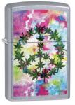 Zippo Brichetă Zippo 6687 Marijuana/Pot Leaves-Peace Sign (6687) Bricheta