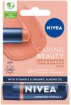 Nivea Caring Beauty ajakrúzs, Nude, SPF 30, 4, 8g, ajakra és arcra (ochronna uv koloryzująca nawilżająca)