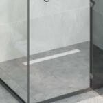 vidaXL Zuhanycsatorna 2 az 1-ben 360°-os szifonnal Ezüst 70 cm (42015963)