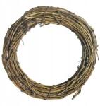 Aliga Rattan gyűrű, 23cm, sötétbarna, dekorációs koszorúkhoz (WNR-8872)