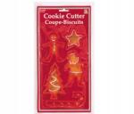 Amscan 5 darabos karácsonyi süteménykiszúró készlet Mikulás, mézeskalács (AM34930)