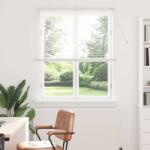 vidaXL Zsalugáter Redőnyök függönyökkel Fehér 175 x 115 cm Alumínium (42006000)