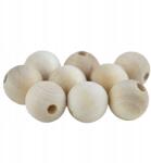 Clanstore Fa golyók, 12mm, kerek, 10db, kézműves, decoupage-hoz, angyalkákhoz (224)