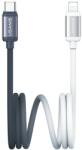 USAMS Cablu USAMS Bicolor Series SJ757 USB-C/tip Lightning 30W, 1.2m, fekete-fehér (SJ757USB01)