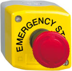 Schneider Electric Harmony XALK - XALK178GTH29 - tokozott vészgomb, sárga, 1 piros gombafejű nyomógomb, forgatásra kioldóg, 1NO+2NC, " EMERGENCY STOP" (XALK178GTH29)