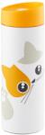 Ambition Kitty termosz bögre, 340ml, rozsdamentes acél, narancs, macska mintás (66706)
