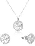 Beneto Ezüst ékszerszett Életfa AGSET213R (nyaklánc, bedugós fülbevaló)