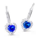 Cutie Jewellery Gyengéd fülbevaló csillogó cirkónium kövekkel Z8015-55-X-2 kék