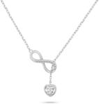 Brilio Silver Bájos ezüst nyaklánc cirkónium kövekkel NCL123W