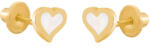 Brilio Gyengéd sárga arany fülbevaló Szív 14/148.541/17NC
