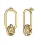 Guess Aranyozott fülbevaló cirkónium kövekkel Perfect JUBE04073JWYGT/U