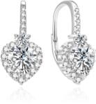 Beneto Csillogó ezüst szív fülbevaló AGUC389L