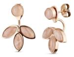 Vuch Modern aranyozott fülbevaló rózsakvarccal 2 az 1-ben FÜLBEVALÓ ROSE LILIES
