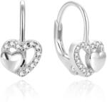 Beneto Bámulatos ezüst fülbevaló szívvel AGUC1283DL
