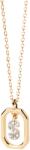 PDPAOLA Gyönyörű aranyozott nyaklánc "S" betű LETTERS CO01-530-U (lánc, medál)