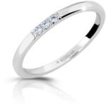 Modesi Gyengéd ezüst gyűrű cirkónium kövekkel M01014 52 mm