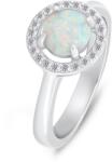 Brilio Silver Gyengéd ezüst gyűrű opállal és cirkónium kövekkel RI108W 54 mm