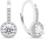 Brilio Silver Egyedi ezüst fülbevaló átlátszó cirkónium kövekkel EA416W