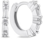 Brilio Silver Eredeti ezüst karika fülbevaló cirkónium kövekkel EA684W