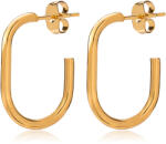 Troli Időtlen, aranyozott ovális fülbevaló