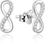 Beneto Finom ezüst fülbevaló cirkónium kövekkel Végtelen AGUP2062