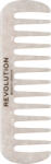 Revolution Haircare Fésű a göndör és vastag hajra Natural Curl Wide (Tooth Comb White)