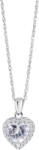 Preciosa Gyengéd ezüst nyaklánc szívvel Velvet Heart 5370 00